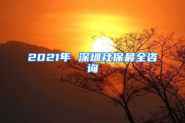 2021年 深圳社保最全咨询