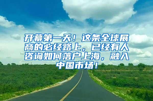 开幕第一天！这条全球展商的必经路上，已经有人咨询如何落户上海，融入中国市场！