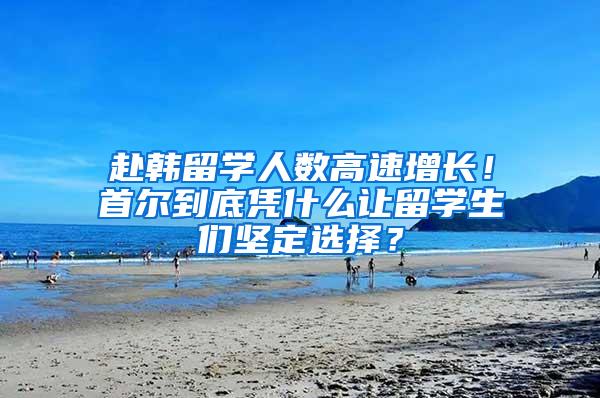 赴韩留学人数高速增长！首尔到底凭什么让留学生们坚定选择？