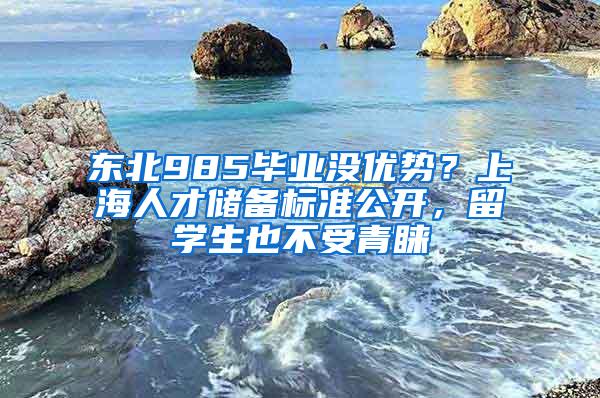 东北985毕业没优势？上海人才储备标准公开，留学生也不受青睐