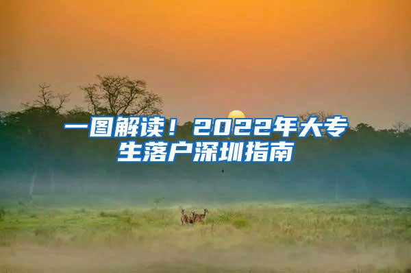 一图解读！2022年大专生落户深圳指南