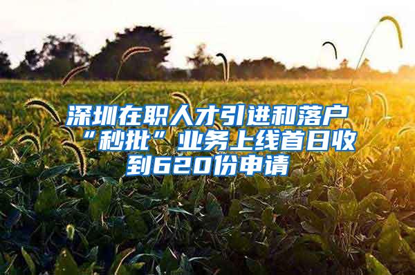 深圳在职人才引进和落户“秒批”业务上线首日收到620份申请