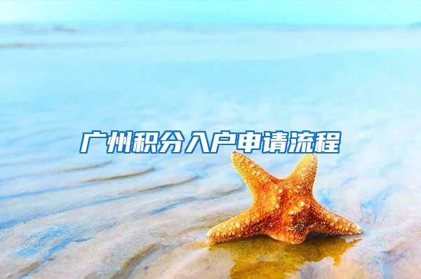 广州积分入户申请流程