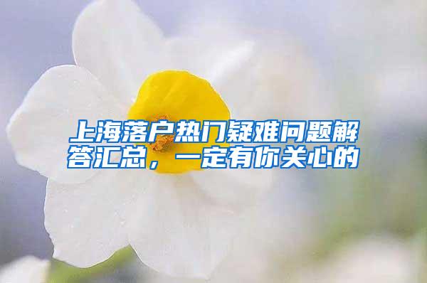 上海落户热门疑难问题解答汇总，一定有你关心的