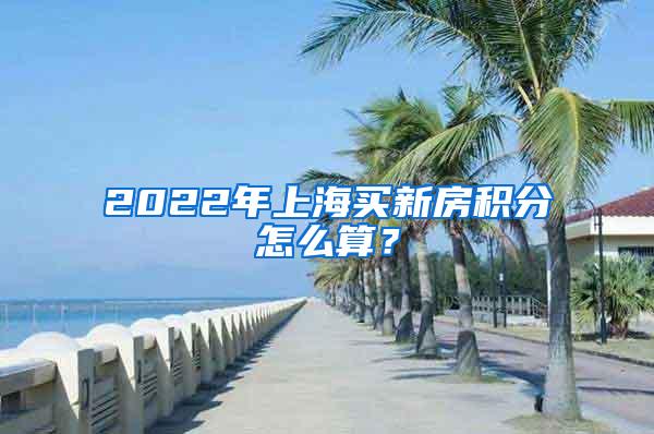 2022年上海买新房积分怎么算？