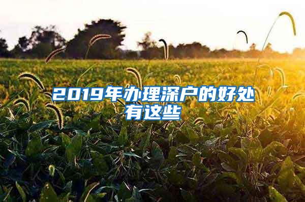 2019年办理深户的好处有这些