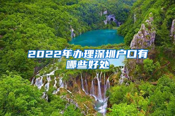 2022年办理深圳户口有哪些好处