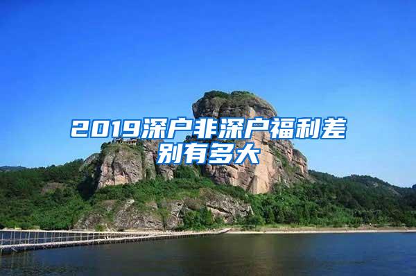 2019深户非深户福利差别有多大