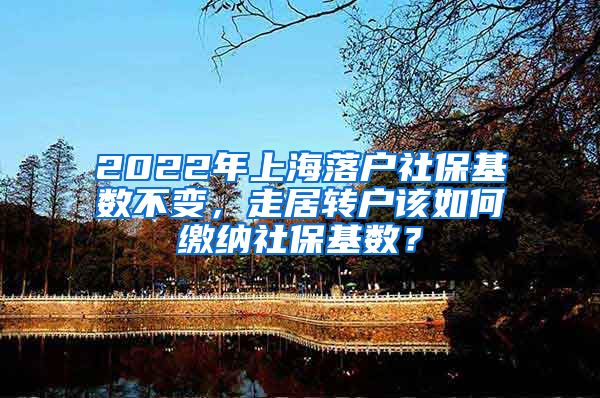 2022年上海落户社保基数不变，走居转户该如何缴纳社保基数？