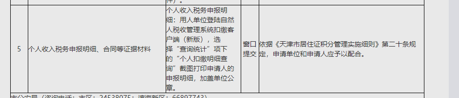 2022年天津积分落户注意必须要有个税!