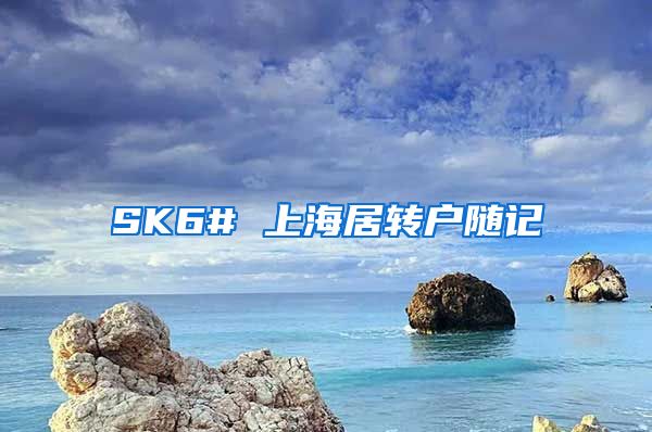 SK6# 上海居转户随记