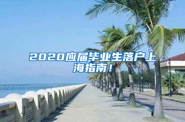 2020应届毕业生落户上海指南！