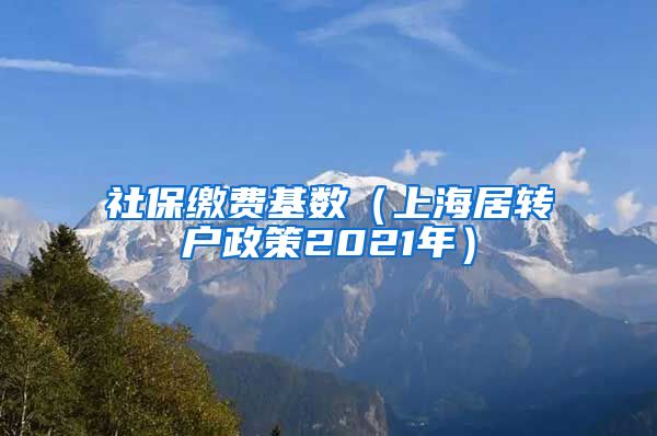 社保缴费基数（上海居转户政策2021年）