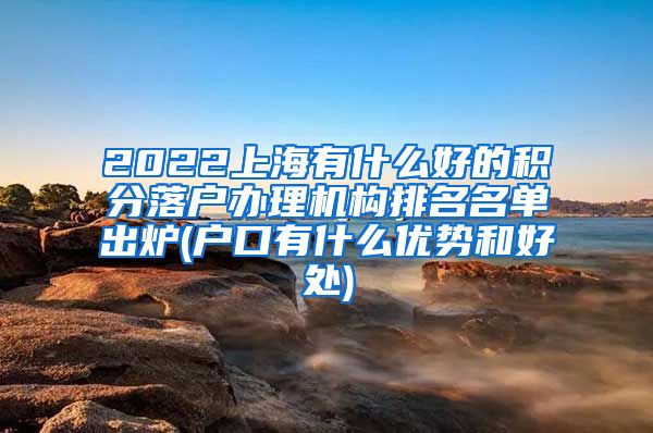 2022上海有什么好的积分落户办理机构排名名单出炉(户口有什么优势和好处)