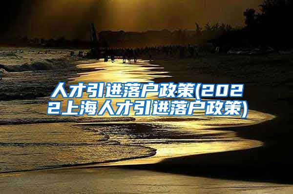 人才引进落户政策(2022上海人才引进落户政策)