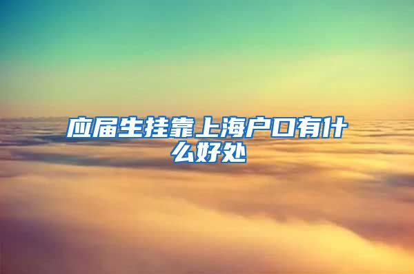 应届生挂靠上海户口有什么好处