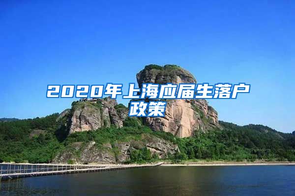 2020年上海应届生落户政策