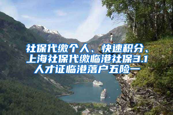 社保代缴个人、快速积分、上海社保代缴临港社保3.1人才证临港落户五险一