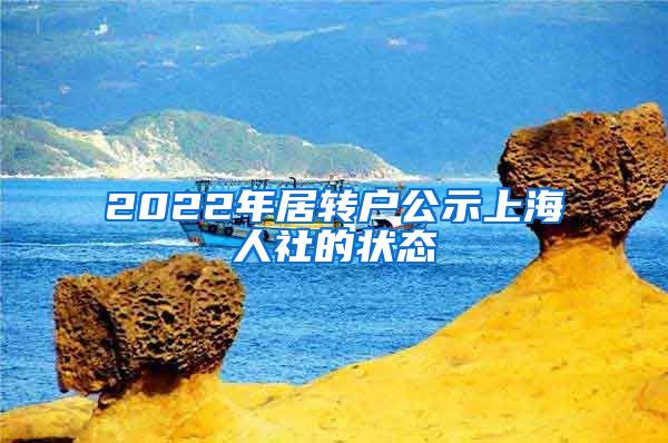 2022年居转户公示上海人社的状态