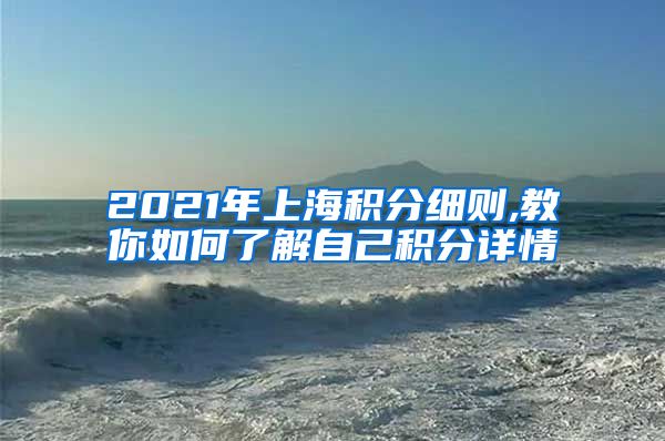 2021年上海积分细则,教你如何了解自己积分详情