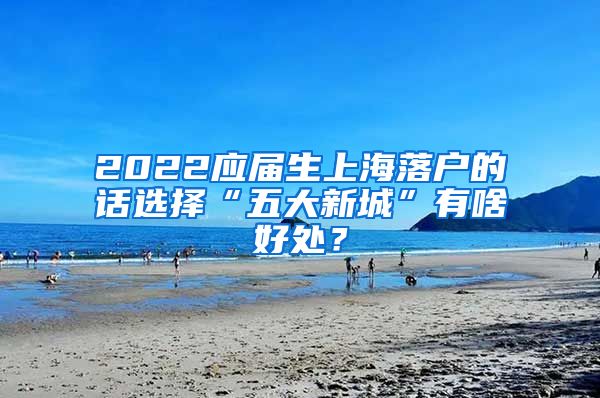 2022应届生上海落户的话选择“五大新城”有啥好处？