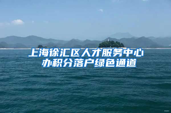 上海徐汇区人才服务中心 办积分落户绿色通道