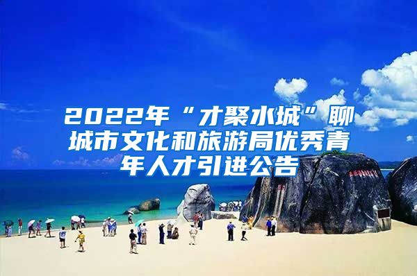 2022年“才聚水城”聊城市文化和旅游局优秀青年人才引进公告