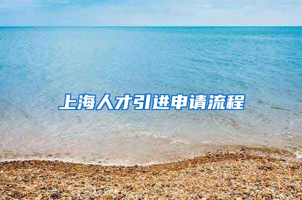 上海人才引进申请流程