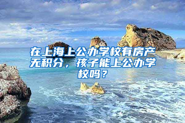 在上海上公办学校有房产无积分，孩子能上公办学校吗？