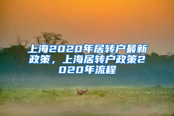 上海2020年居转户最新政策，上海居转户政策2020年流程