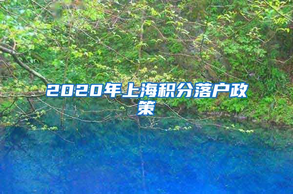 2020年上海积分落户政策