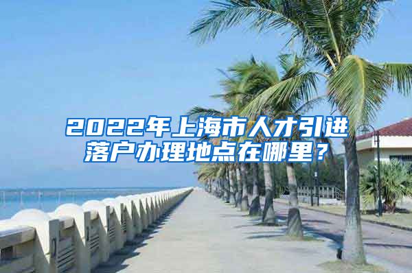 2022年上海市人才引进落户办理地点在哪里？