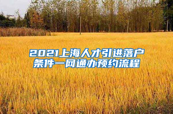 2021上海人才引进落户条件一网通办预约流程