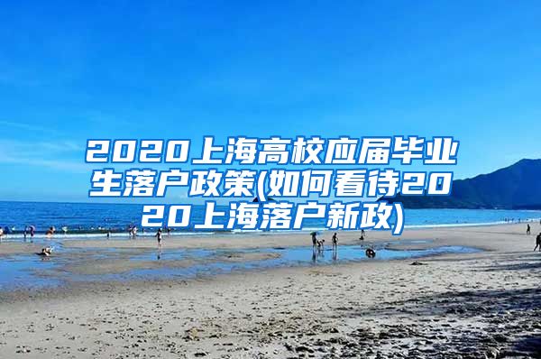 2020上海高校应届毕业生落户政策(如何看待2020上海落户新政)