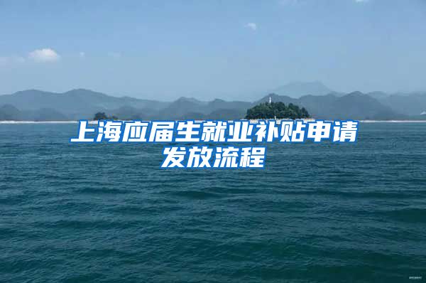 上海应届生就业补贴申请发放流程