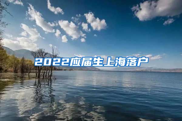 2022应届生上海落户