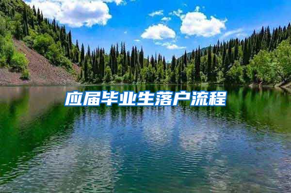 应届毕业生落户流程