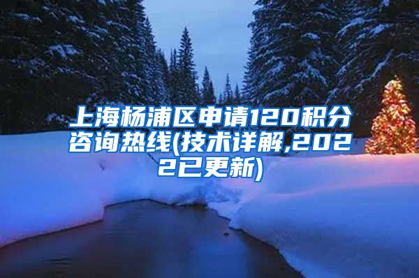 上海杨浦区申请120积分咨询热线(技术详解,2022已更新)