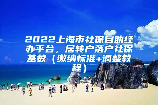 2022上海市社保自助经办平台，居转户落户社保基数（缴纳标准+调整教程）