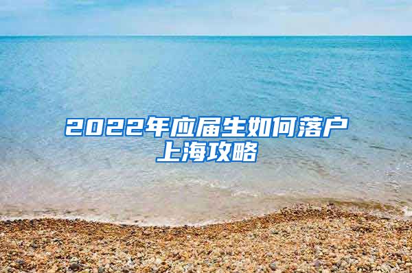 2022年应届生如何落户上海攻略