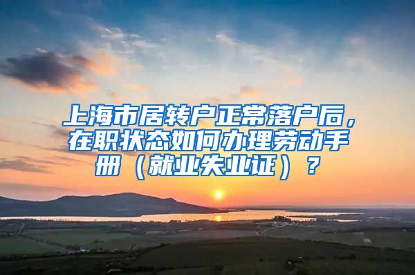 上海市居转户正常落户后，在职状态如何办理劳动手册（就业失业证）？