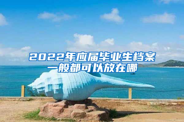 2022年应届毕业生档案一般都可以放在哪