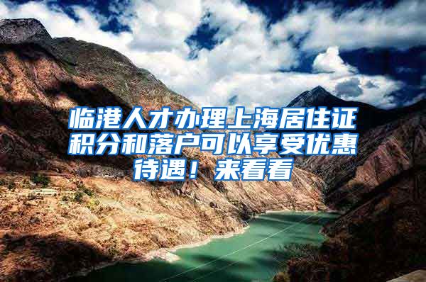 临港人才办理上海居住证积分和落户可以享受优惠待遇！来看看