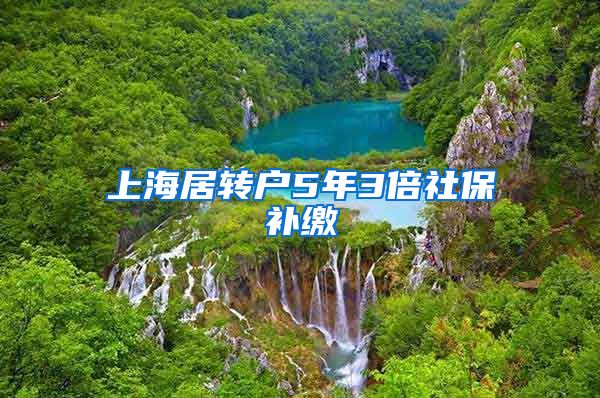 上海居转户5年3倍社保补缴