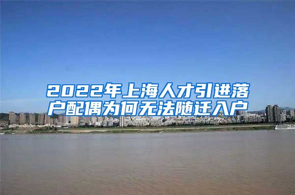 2022年上海人才引进落户配偶为何无法随迁入户