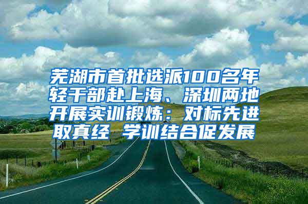 芜湖市首批选派100名年轻干部赴上海、深圳两地开展实训锻炼：对标先进取真经 学训结合促发展
