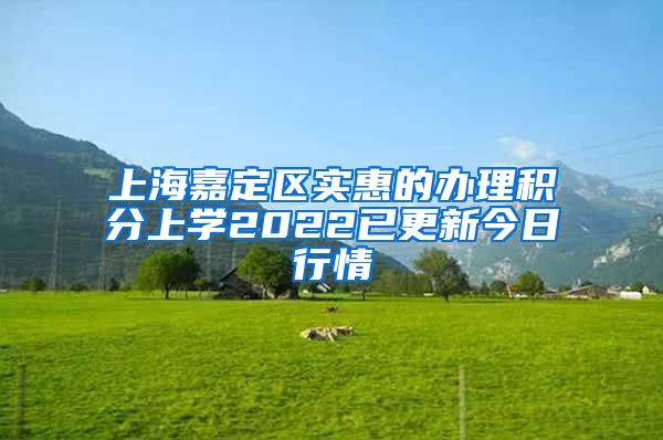 上海嘉定区实惠的办理积分上学2022已更新今日行情