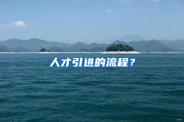 人才引进的流程？