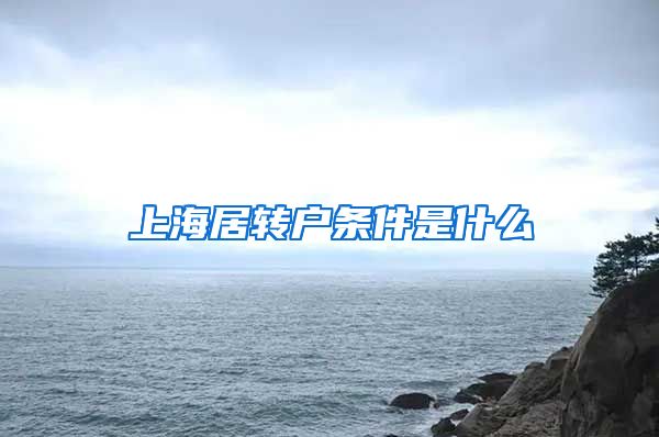 上海居转户条件是什么