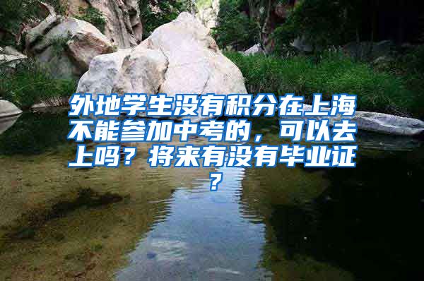 外地学生没有积分在上海不能参加中考的，可以去上吗？将来有没有毕业证？